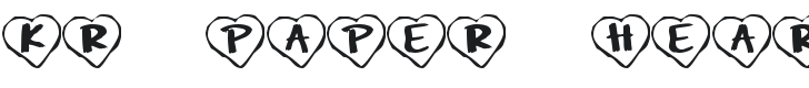 KR Paper Hearts Font Preview