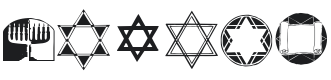 KR Passover Dings Font Preview
