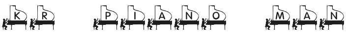 KR Piano Man Font Preview