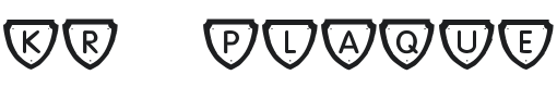 KR Plaque Font Preview