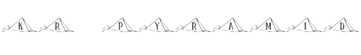KR Pyramid Font Preview