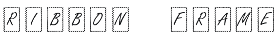 KR Ribbon Frame Font Preview