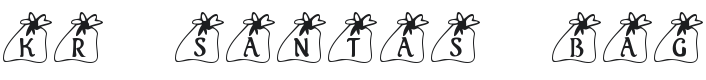 KR Santas Bag Font Preview