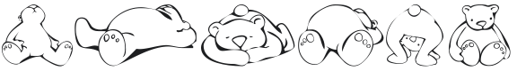 KR Scrap Teddies Font Preview
