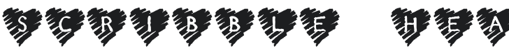 KR Scribble Heart Font Preview