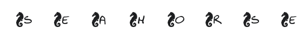KR Seahorse Font Preview