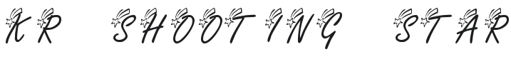 KR Shooting Star (Left) Font Preview