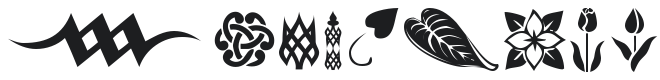 KR Simple Fleur 3 Font Preview
