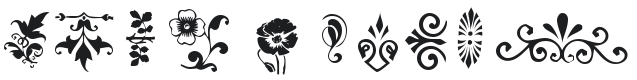 KR Simple Fleur 5 Font Preview
