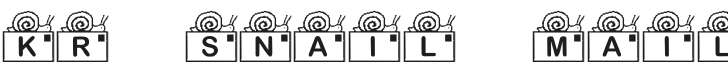 KR Snail Mail Font Preview