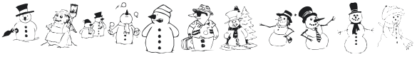 KR Snow People Font Preview