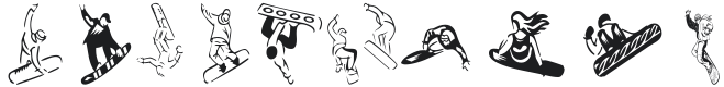 KR Snowboard Font Preview