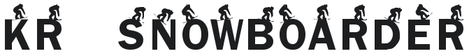 KR Snowboarder Font Preview