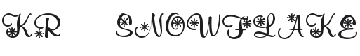 KR Snowflake 2 Font Preview