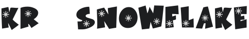 KR Snowflake Font Preview