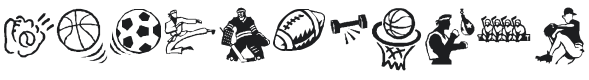 KR Sports Dings Font Preview