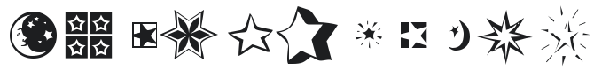 KR Star Struck Font Preview