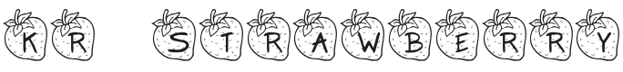 KR Strawberry Font Preview