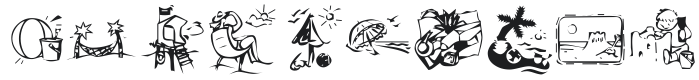 KR Summer Vacation 2002 Font Preview