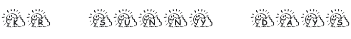 KR Sunny Days Font Preview