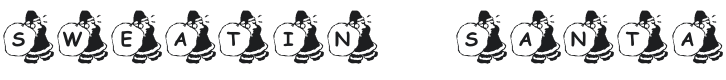 KR Sweatin' Santa Font Preview