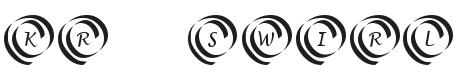 KR Swirl Font Preview