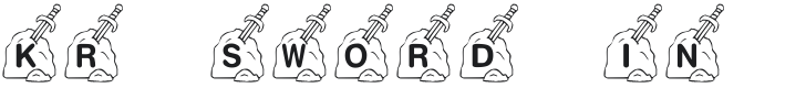 KR Sword In The Stone Font Preview