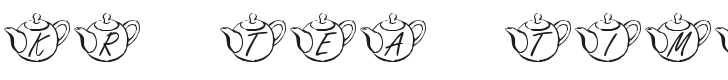 KR Tea Time Font Preview
