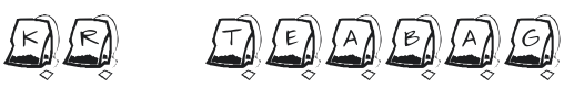 KR Teabag Font Preview