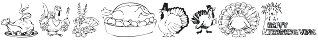 KR Thanksgiving 2002 Font Preview