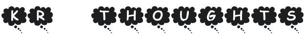 KR Thoughts Font Preview