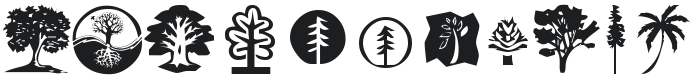 KR Trees Font Preview