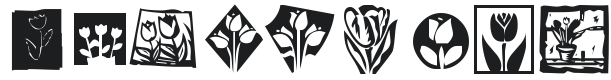 KR Tulips Font Preview