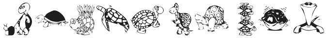KR Turtles For Julie Font Preview
