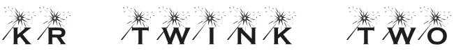 KR Twink Two Font Preview