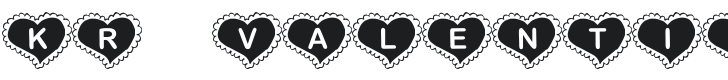 KR Valentine Heart Font Preview