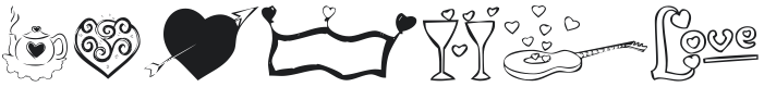KR Valentines 2006 Five Font Preview