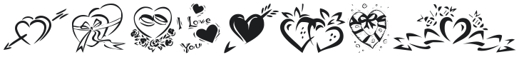 KR Valentines 2006 Four Font Preview