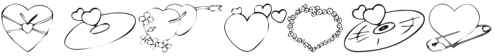 KR Valentines 2006 Seven Font Preview