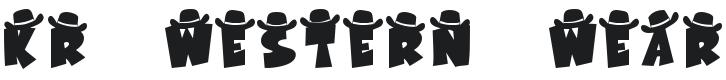 KR Western Wear 1 Font Preview