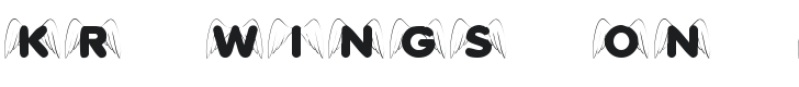 KR Wings On High Font Preview