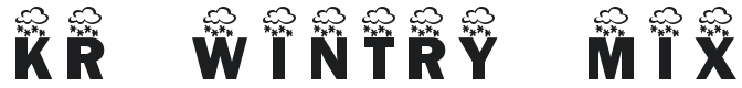 KR Wintry Mix Font Preview
