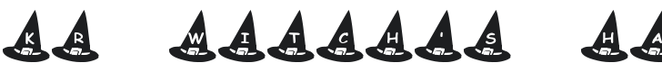 KR Witch's Hat Font Preview