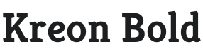 Kreon Bold Font Preview