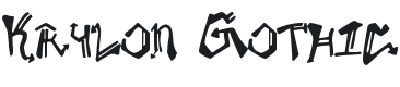 Krylon Font Preview