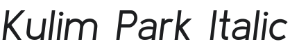 Kulim Park Italic Font Preview
