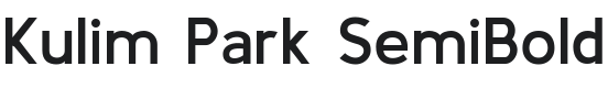 Kulim Park SemiBold Font Preview