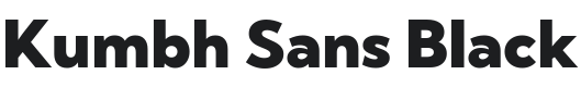 Kumbh Sans Black Font Preview