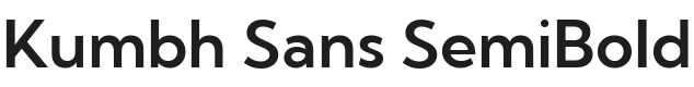 Kumbh Sans SemiBold Font Preview