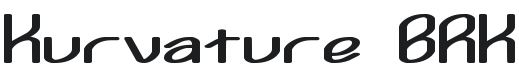 Kurvature Font Preview